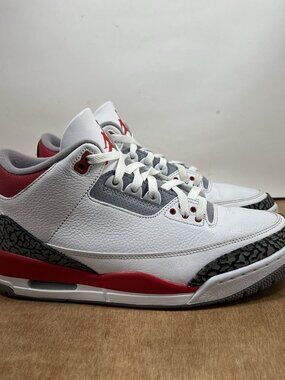 Nike Jordan Air Jordan 3 Fire Red White Red Gray DN3707-160 Men Size 10 No Box